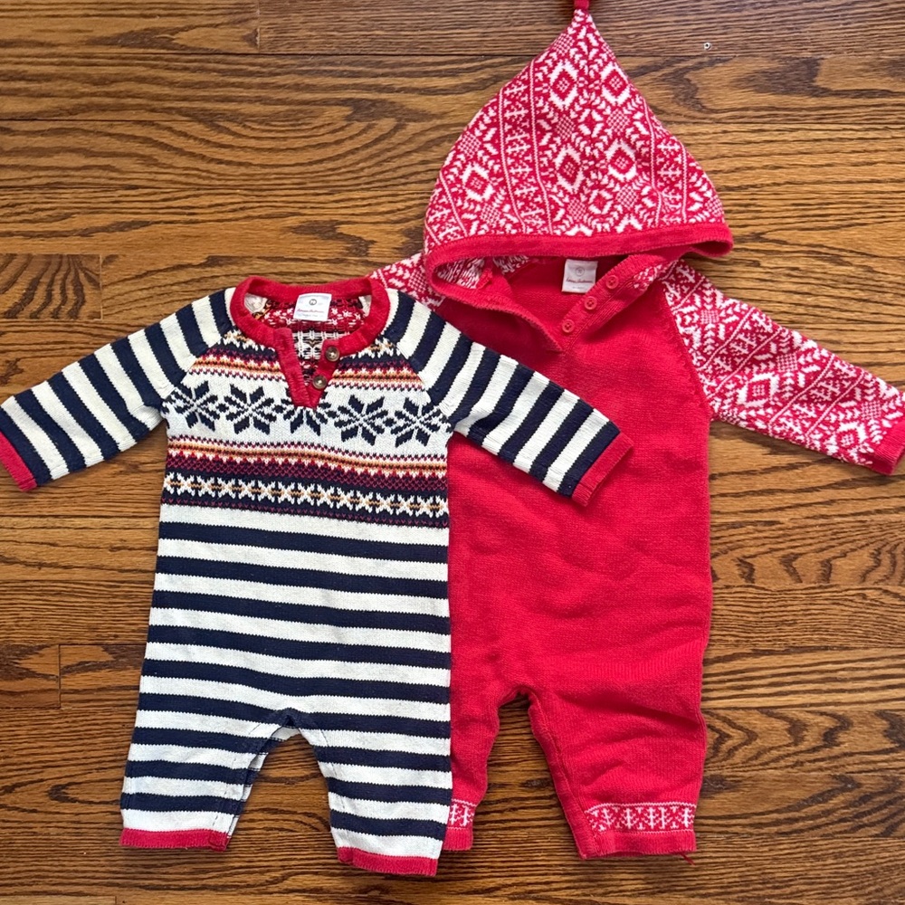 Hanna Andersson Knit One- Piece Set, 6-12m